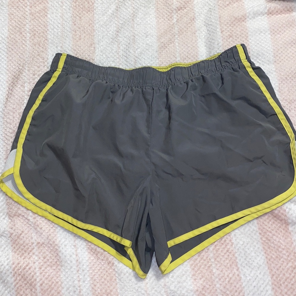light gray running shorts